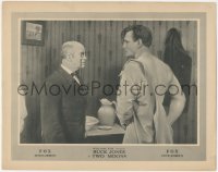8z1443 TWO MOONS LC 1920 bald guy stares at Buck Jones changing his clothes, ultra rare!