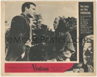 8z1453 VIRIDIANA LC 1961 directed by Luis Bunuel, close up of Silvia Pinal & Francisco Rabal!