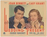 8z1457 WEDDING PRESENT LC 1936 best portrait of Cary Grant & Joan Bennett with hands on chin, rare!