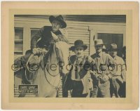 8z1458 WEST IS WEST LC 1920 man points cowboy Harry Carey in the right direction, very rare!
