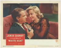 8z1467 WHITE HEAT LC #4 1949 close up of sexy Virginia Mayo cozying up to suspicious James Cagney!
