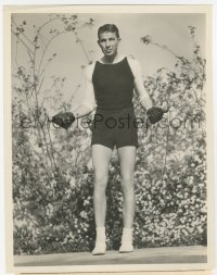 8z0125 BRUCE CABOT 8x10.25 still 1934 the youthful leading man exercising with jump rope!