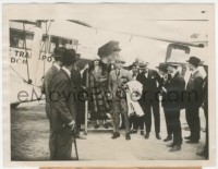 8z0498 RUDOLPH VALENTINO/NATACHA RAMBOVA 6.5x8.5 news photo 1923 husband & wife flew to Europe!