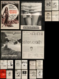 9a0525 LOT OF 23 UNCUT MOSTLY 1960s PRESSBOOKS 1960s advertising for a variety of different movies!