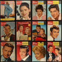 9a0465 LOT OF 13 NON-U.S. MOVIE MAGAZINES 1950s-1960s filled with great images & articles!