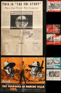 9a0539 LOT OF 11 UNCUT PRESSBOOKS 1950s-1960s advertising a variety of different movies!