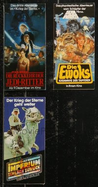 9a0638 LOT OF 3 STAR WARS GERMAN HERALDS 1980s Empire Strikes Back, Return of the Jedi & more!