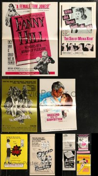 9a0540 LOT OF 10 UNCUT SEXPLOITATION PRESSBOOKS 1960s-1970s great advertising for sexy movies!