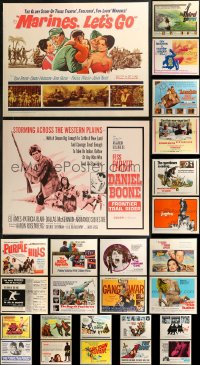 9a0072 LOT OF 26 UNFOLDED HALF-SHEETS 1960s great images from a variety of different movies!