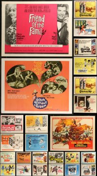 9a0071 LOT OF 27 MOSTLY UNFOLDED 1960S HALF-SHEETS 1960s great images from a variety of movies!
