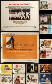 9a0078 LOT OF 17 UNFOLDED 1970S HALF-SHEETS 1970s great images from a variety of movies!