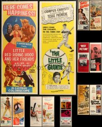 9a0144 LOT OF 15 MOSTLY UNFOLDED 1960S INSERTS 1960s great images from a variety of different movies!