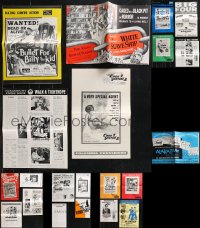 9a0520 LOT OF 25 UNCUT PRESSBOOKS 1950s-1970s advertising for a variety of different movies!