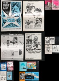 9a0527 LOT OF 21 UNCUT PRESSBOOKS 1950s-1970s advertising for a variety of different movies!