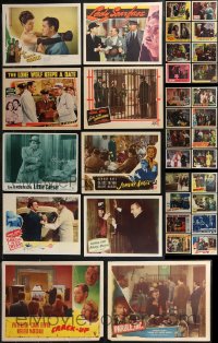 9a0416 LOT OF 34 1940S CRIME/DETECTIVE/FILM NOIR LOBBY CARDS 1940s scenes from several movies!