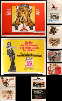 9a0085 LOT OF 12 UNFOLDED 1970S HALF-SHEETS 1970s great images from a variety of movies!
