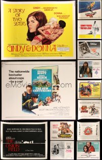 9a0083 LOT OF 13 UNFOLDED 1970S HALF-SHEETS 1970s great images from a variety of movies!