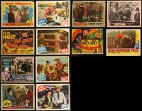 9a0439 LOT OF 12 COWBOY WESTERN LOBBY CARDS 1930s-1940s great scenes from several movies!