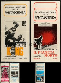 9a0106 LOT OF 11 MOSTLY FORMERLY FOLDED CLASSIC HORROR/SCI-FI RE-RELEASE ITALIAN LOCANDINAS 1970s