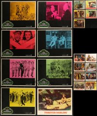 9a0430 LOT OF 21 1955-74 MGM, 20TH CENTURY FOX, AND UNIVERSAL LOBBY CARDS 1955-1974 great scenes!