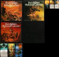 9a0023 LOT OF 3 BORIS VALLEJO FANTASY AND MYTHOLOGY CALENDARS 1988-1991 great art for every month!