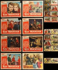 9a0422 LOT OF 26 COWBOY WESTERN LOBBY CARDS 1940s-1960s incomplete sets from five movies!