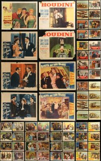 9a0389 LOT OF 69 LOBBY CARDS 1940s-1960s incomplete sets from a variety of different movies!