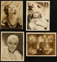 9a0578 LOT OF 4 GRETA GARBO 8X10 STILLS 1930s wonderful portraits of the beautiful leading lady!
