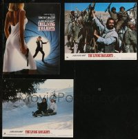 9a0640 LOT OF 3 LIVING DAYLIGHTS ENGLISH SCREENING PROGRAM AND FRONT OF HOUSE LOBBY CARDS 1987