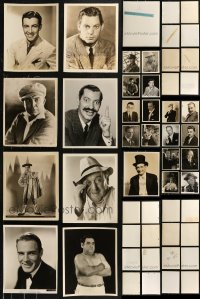 9a0567 LOT OF 25 8X10 STILLS OF MALE ACTORS AND DIRECTORS 1920s-1940s great portraits!