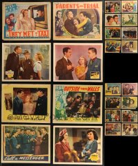 9a0417 LOT OF 32 1930S LOBBY CARDS 1930s great scenes from a variety of different movies!