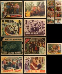 9a0434 LOT OF 17 1930S COWBOY WESTERN LOBBY CARDS 1930s great scenes from several different movies!