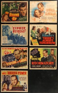 9a0450 LOT OF 7 1930S TITLE CARDS 1930s great images from a variety of different movies!