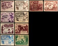 9a0442 LOT OF 10 1940S SERIAL LOBBY CARDS 1940s great images from a variety of different movies!
