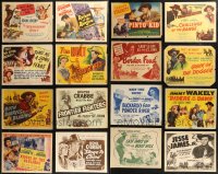 9a0435 LOT OF 16 1940S COWBOY WESTERN TITLE CARDS 1930s great images from several movies!