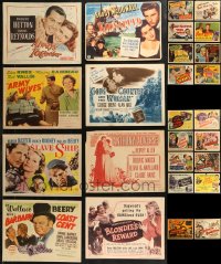 9a0423 LOT OF 26 1940S TITLE CARDS 1940s great images from a variety of different movies!