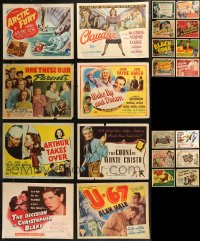 9a0428 LOT OF 22 1940S TITLE CARDS 1940s great images from a variety of different movies!