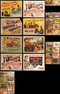 9a0415 LOT OF 34 1940S TITLE CARDS 1940s great images from a variety of different movies!