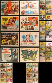 9a0391 LOT OF 62 1950S TITLE CARDS 1950s great images from a variety of different movies!