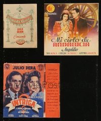 9a0596 LOT OF 3 FOUR PAGE AND SIXTEEN PAGE SPANISH HERALDS 1930s-1950s more content than most!