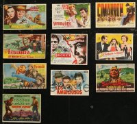 9a0592 LOT OF 10 HORIZONTAL SPANISH HERALDS 1940s-1960s great different movie images!