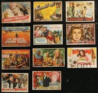 9a0591 LOT OF 11 HORIZONTAL SPANISH HERALDS 1950s-1960s great different movie images!