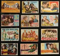 9a0590 LOT OF 12 HORIZONTAL SPANISH HERALDS 1940s-1960s great different movie images!