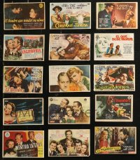 9a0588 LOT OF 15 HORIZONTAL SPANISH HERALDS 1940s-1960s great different movie images!