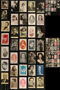 9a0644 LOT OF 86 MOSTLY 4X6 MOVIE STAR PHOTOS 1920s-1950s great portraits of actors & actresses!