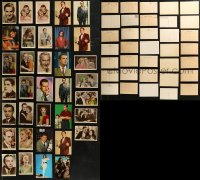 9a0633 LOT OF 35 COLOR POSTCARDS 1930s-1960s great portraits of top Hollywood stars!