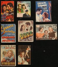9a0594 LOT OF 8 FOUR PAGE SPANISH HERALDS 1930s-1940s different images from a variety of movies!