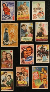 9a0589 LOT OF 12 SPANISH HERALDS 1940s great different images from a variety of movies!