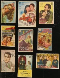 9a0593 LOT OF 9 SPANISH HERALDS FROM NON-U.S. MOVIES 1940s great different images!