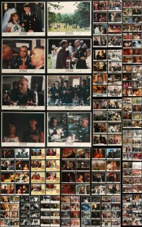 9a0353 LOT OF 192 LOBBY CARDS 1970s-1990s complete sets from a variety of different movies!